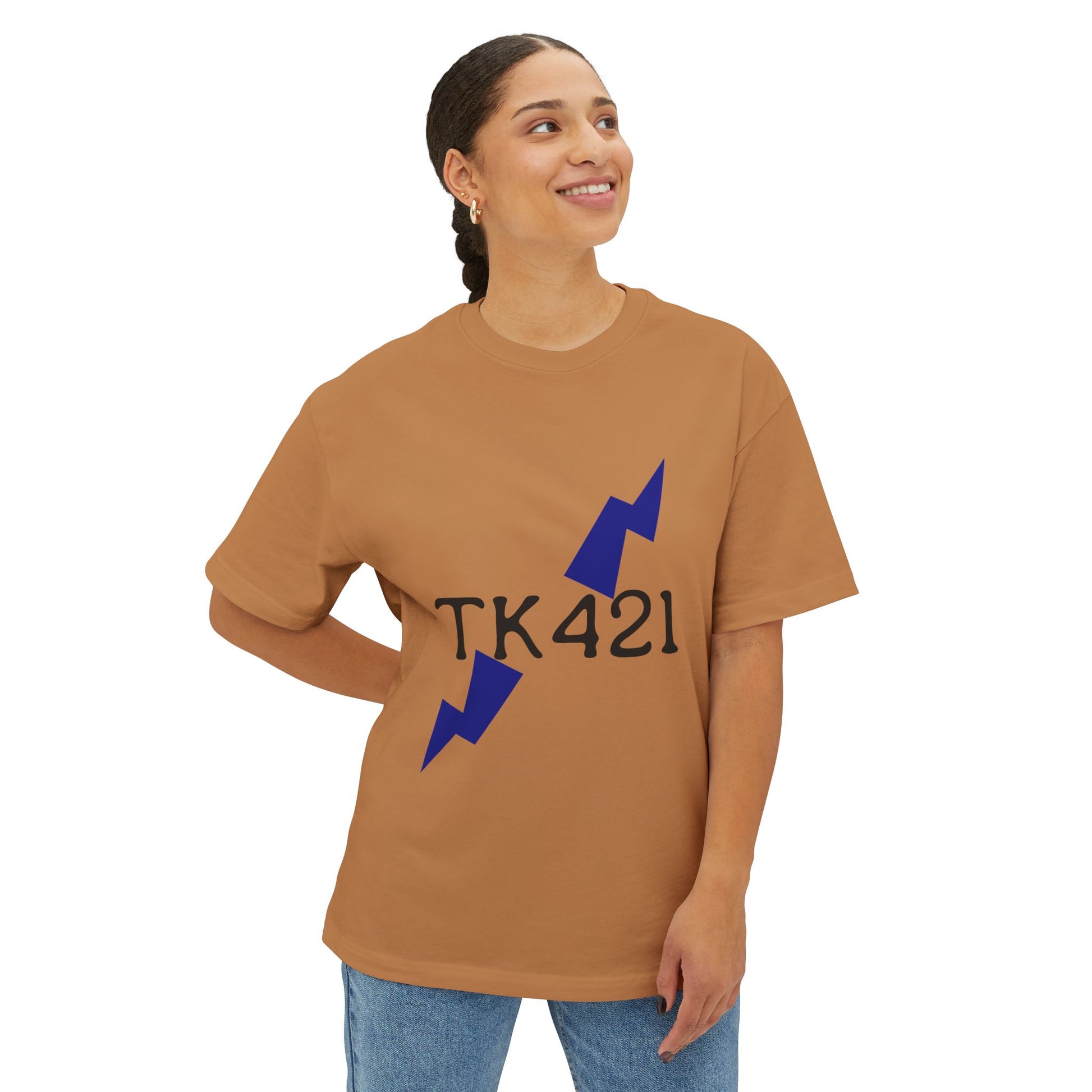 Bolt Duality Unisex Oversized Boxy tee Printify