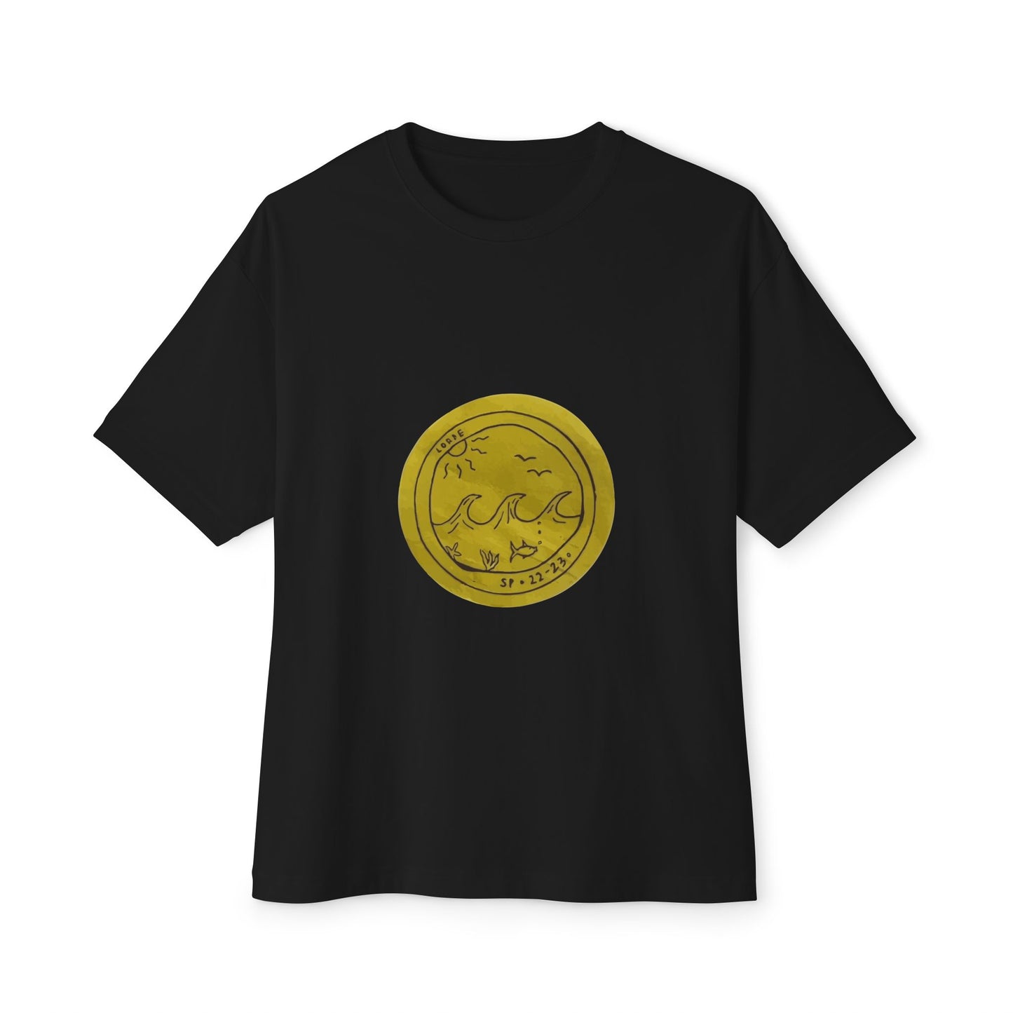 Ocean Wave Unisex Oversized Boxy Tee - snazzymerch