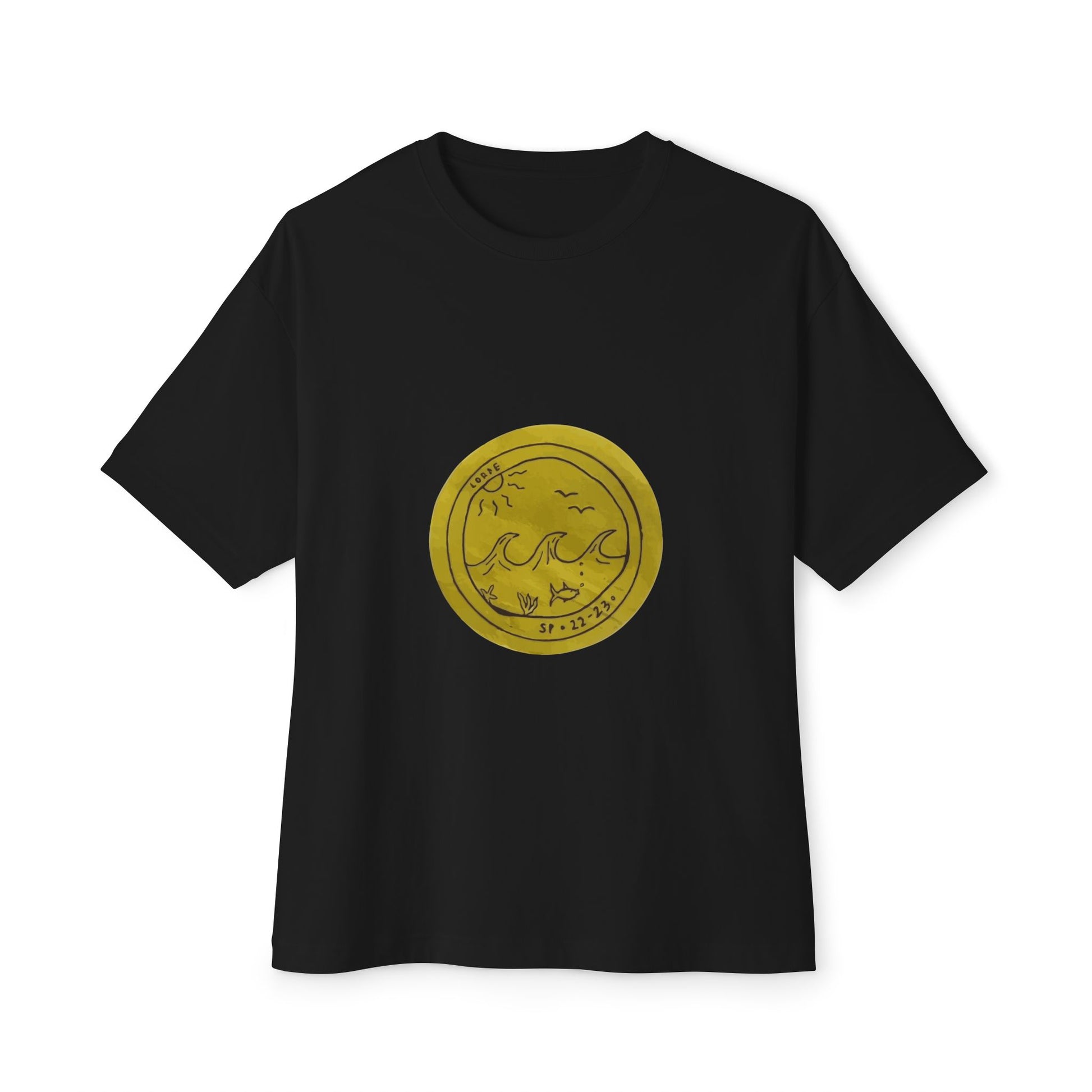 Ocean Wave Unisex Oversized Boxy Tee - snazzymerch