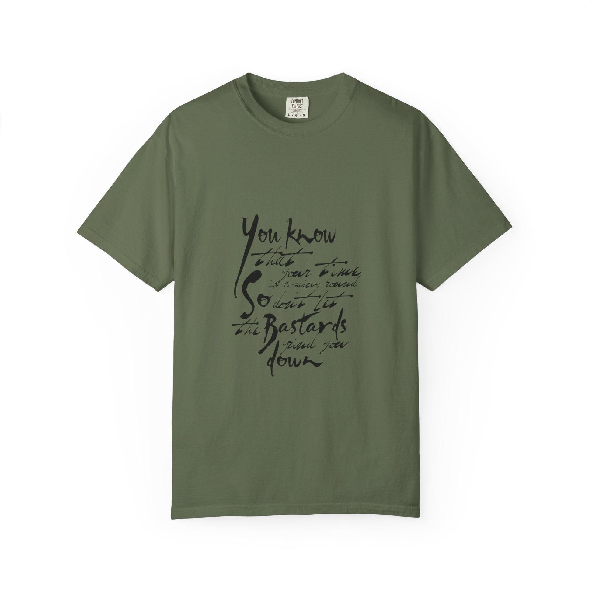 Bold Outline Logo Unisex Garment-Dyed T-shirt - snazzymerch