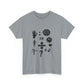 Ocean Wave with Heart Outline Unisex Heavy Cotton Tee Printify