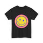 Retro Rainbow Smiley Unisex Heavy Cotton Tee - snazzymerch
