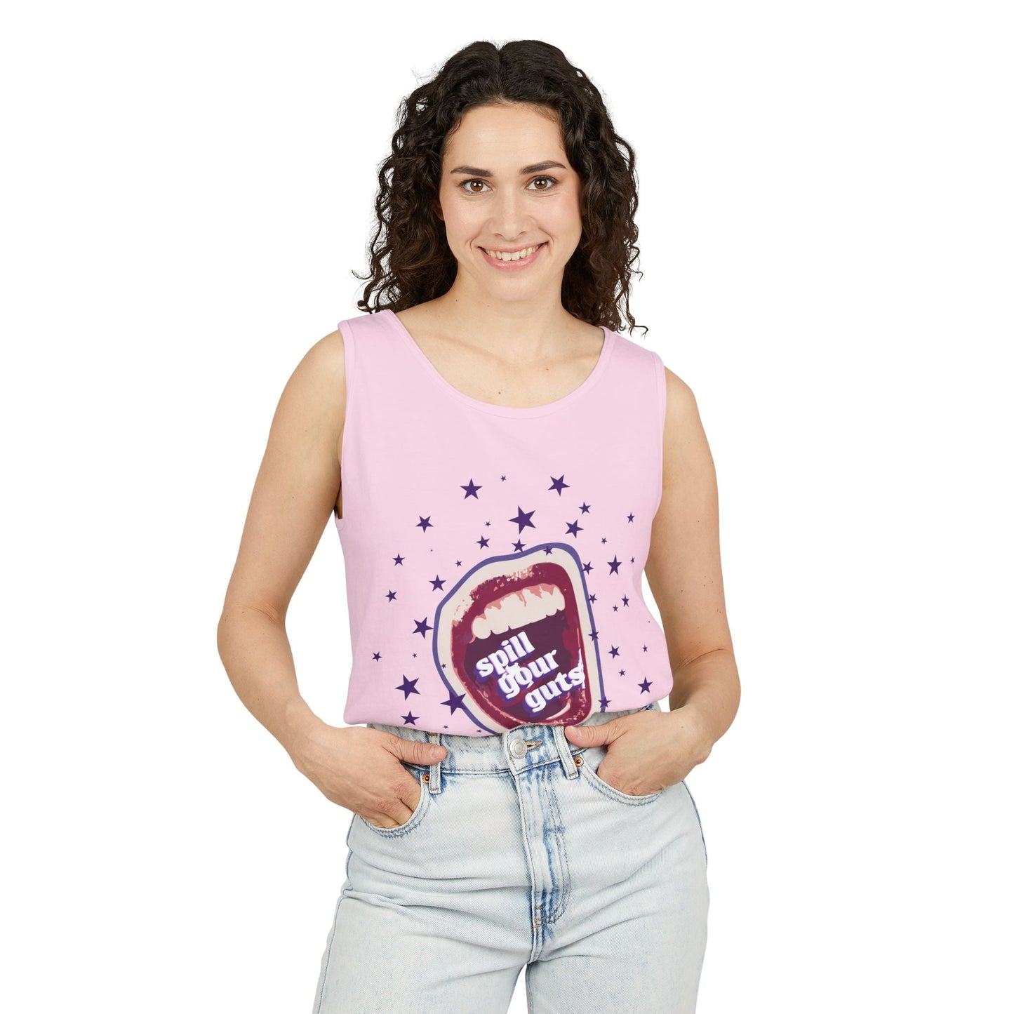 Spill Your Guts Scream-Dyed Tank Top Printify