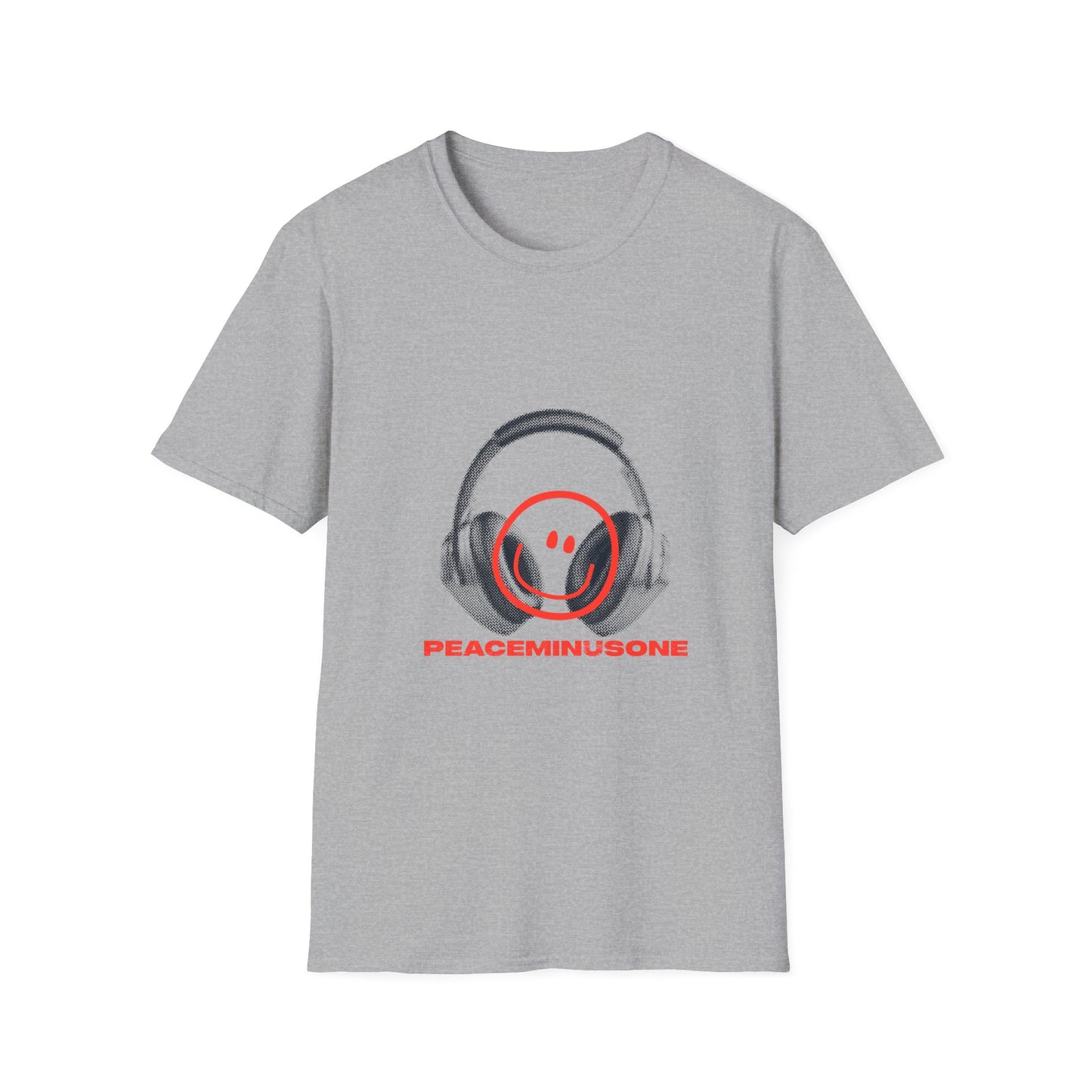 Smiley Beats Graphic Unisex Softstyle Tee - snazzymerch