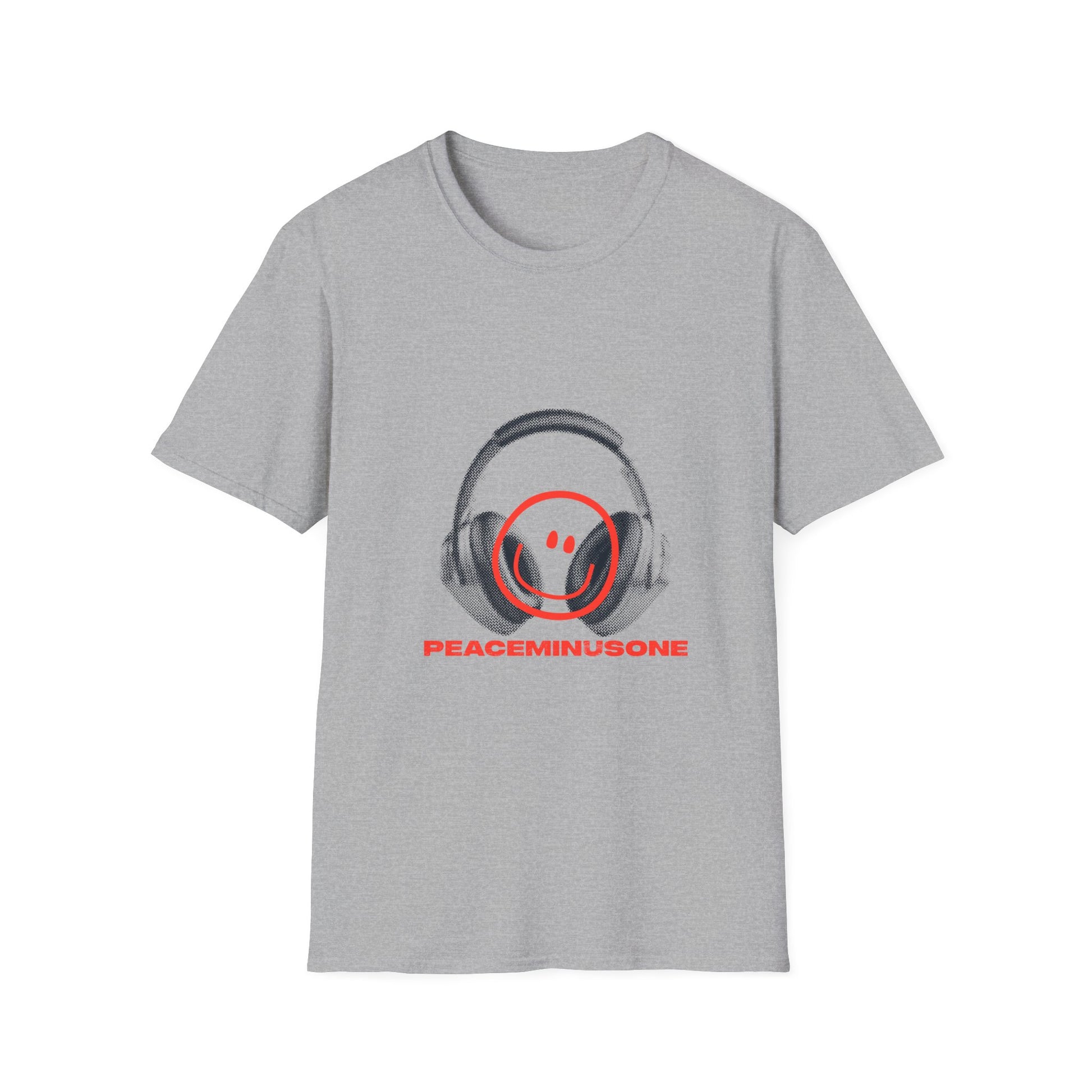 Smiley Beats Graphic Unisex Softstyle Tee - snazzymerch