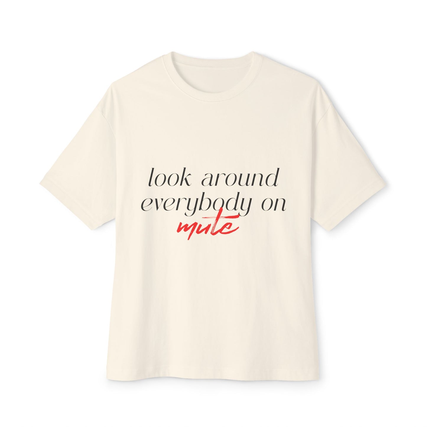 Muted World Unisex Oversized Boxy Tee - snazzymerch