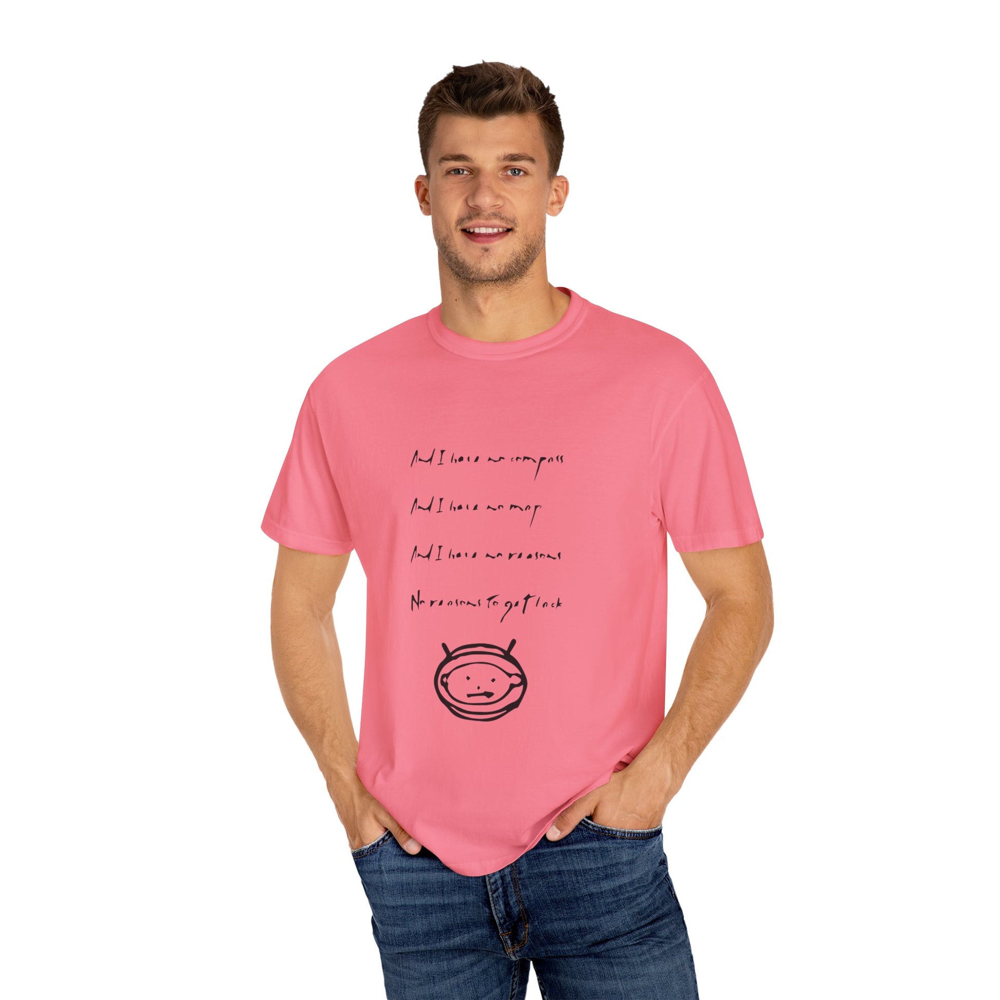 Minimalist Music Unisex Garment-Dyed T-shirt - snazzymerch