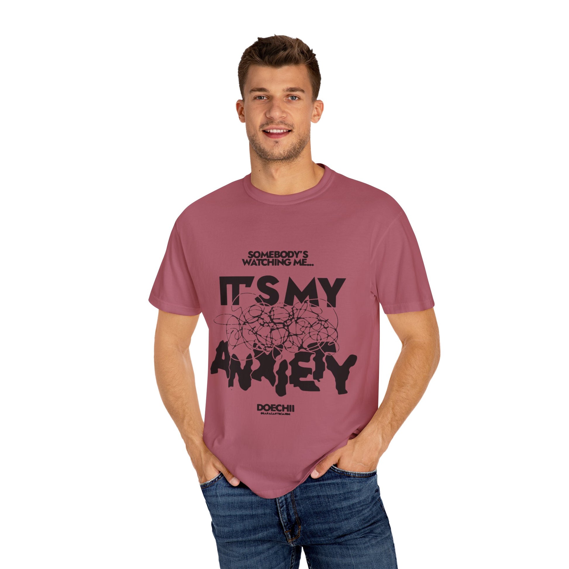 Block Font Quote Unisex Garment-Dyed T-shirt - snazzymerch
