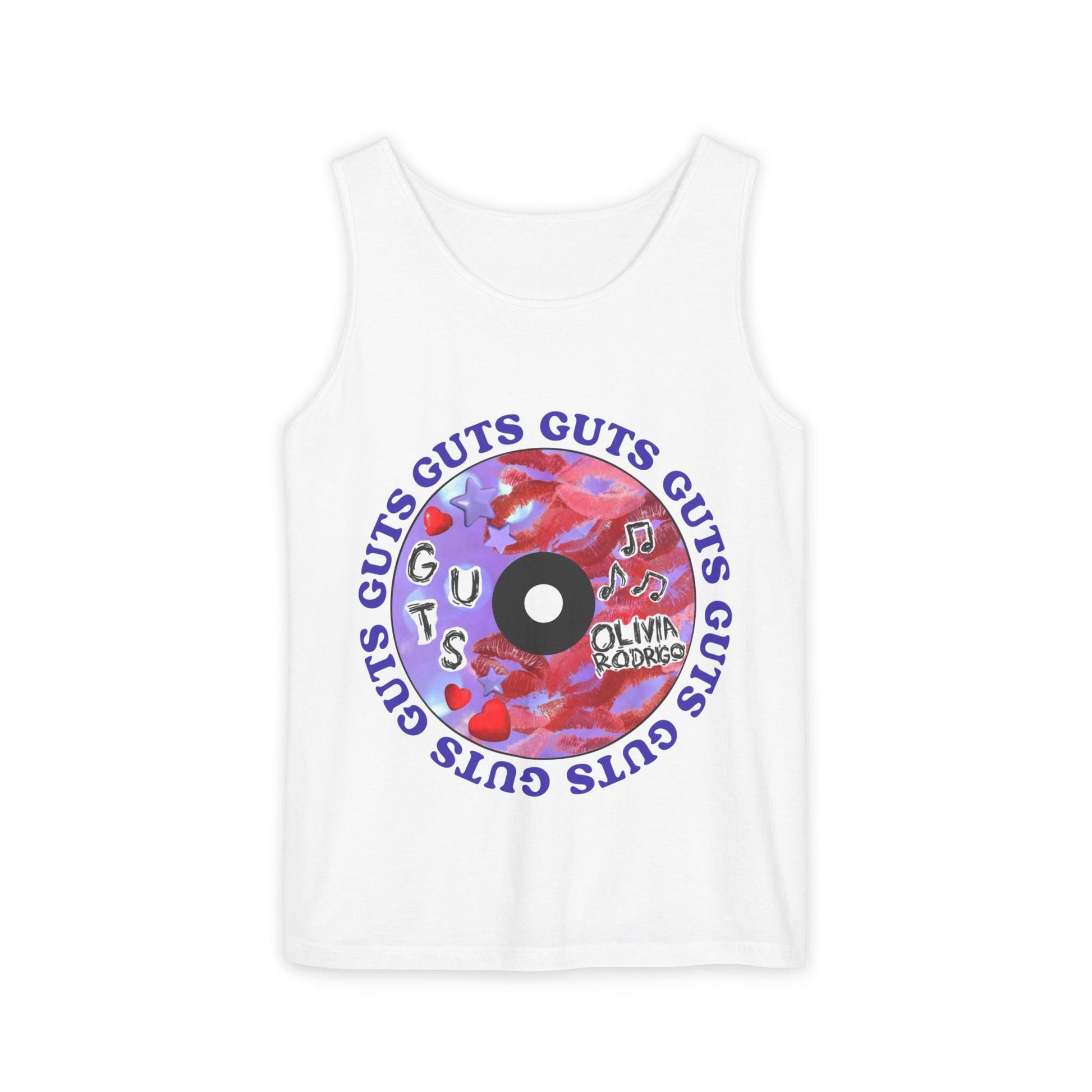 Guts Album Art CD-Dyed Tank Top Printify