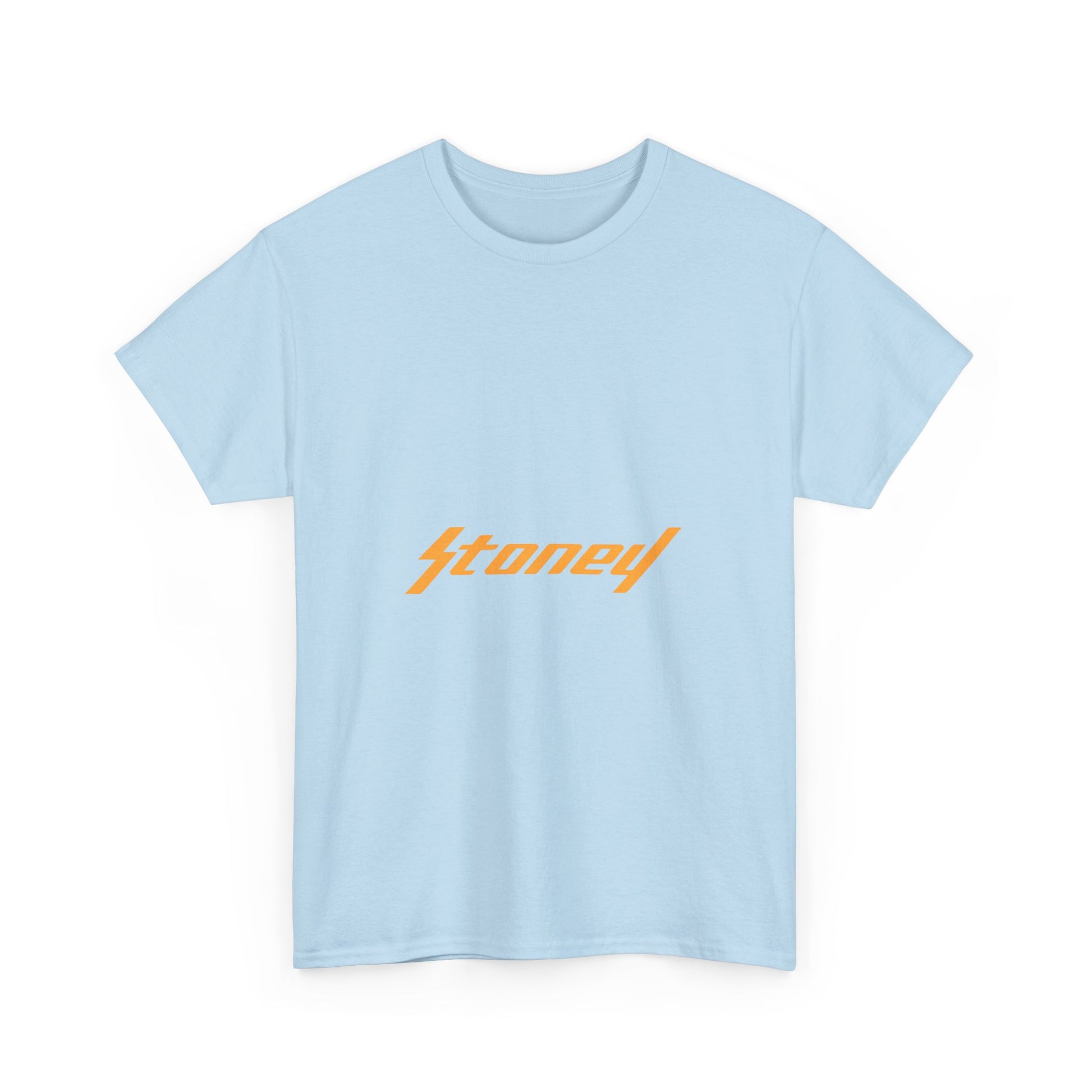 Orange Lightning Text Logo Unisex Heavy cotton Tee Printify