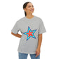 Power of Positivity Star Unisex Oversized Boxy Tee - snazzymerch