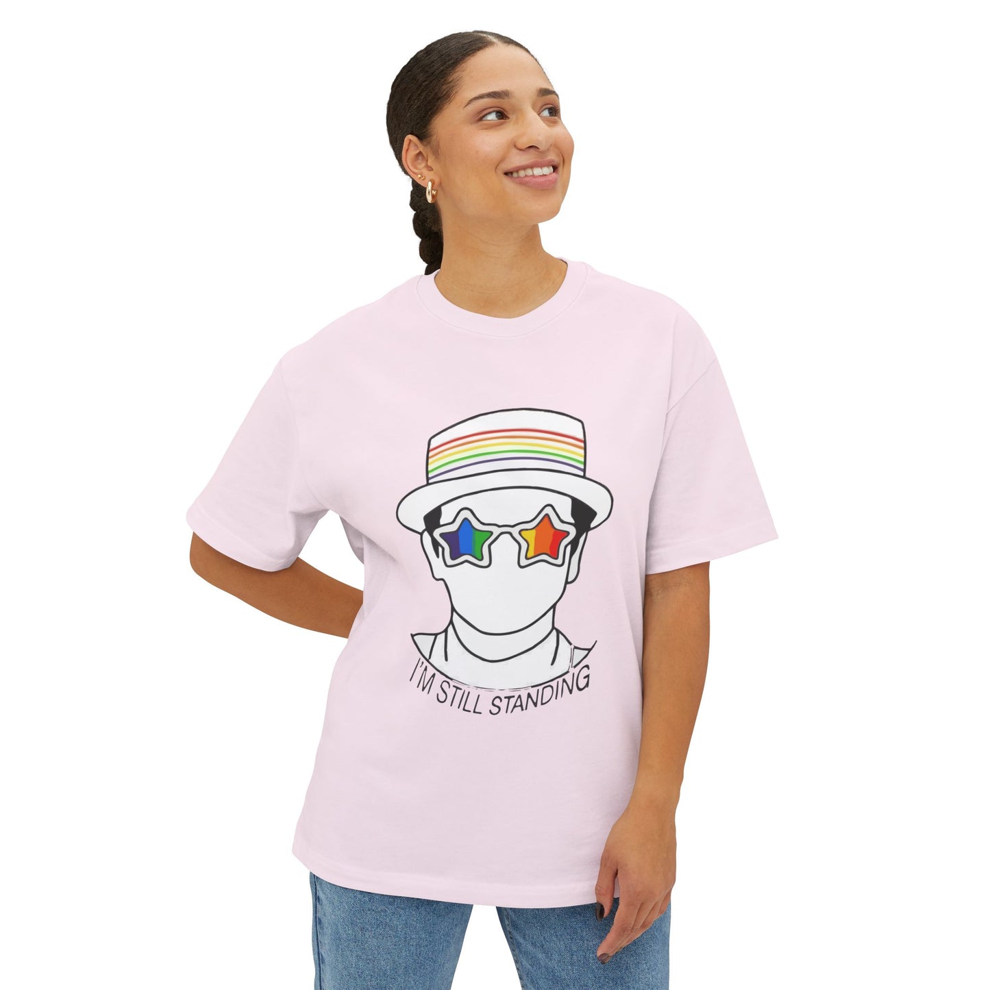 I’m Still Standing Unisex Oversized Boxy Tee - snazzymerch