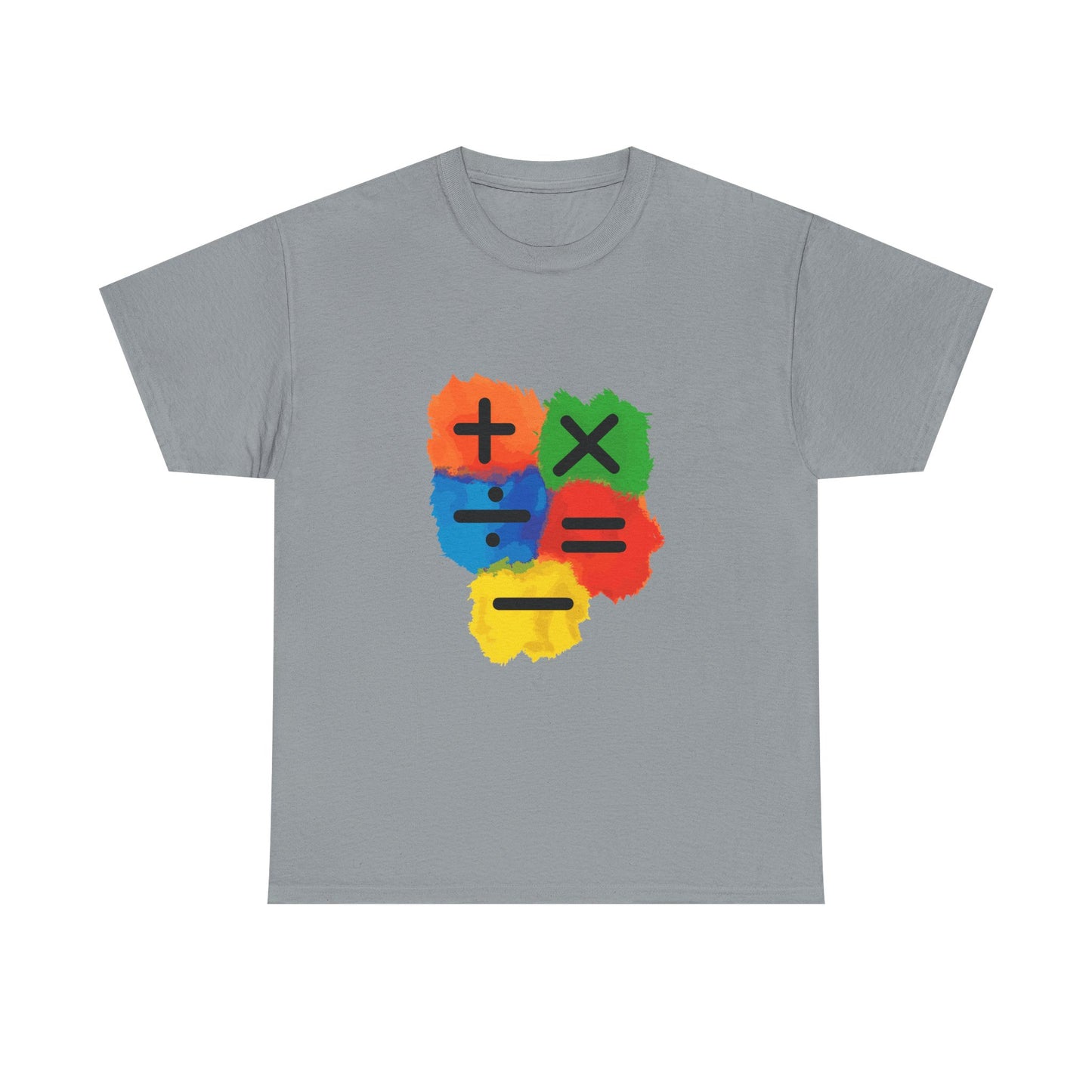 Orange Equals Symbol Unisex Heavy Cotton Tee Printify