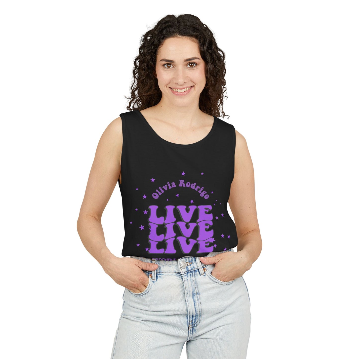 Olivia Rodrigo Live World Tour-Dyed Tank Top Printify