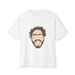 Minimalist Tongue Out Cartoon Face Unisex Oversized Boxy Tee Printify