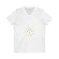 Aurora Tide Unisex Jersey Short Sleeve V-Neck Tee - snazzymerch