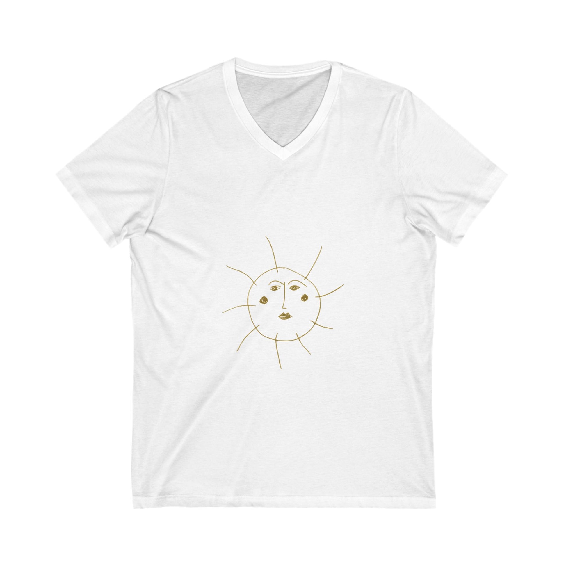 Aurora Tide Unisex Jersey Short Sleeve V-Neck Tee - snazzymerch