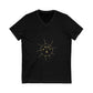 Aurora Tide Unisex Jersey Short Sleeve V-Neck Tee - snazzymerch