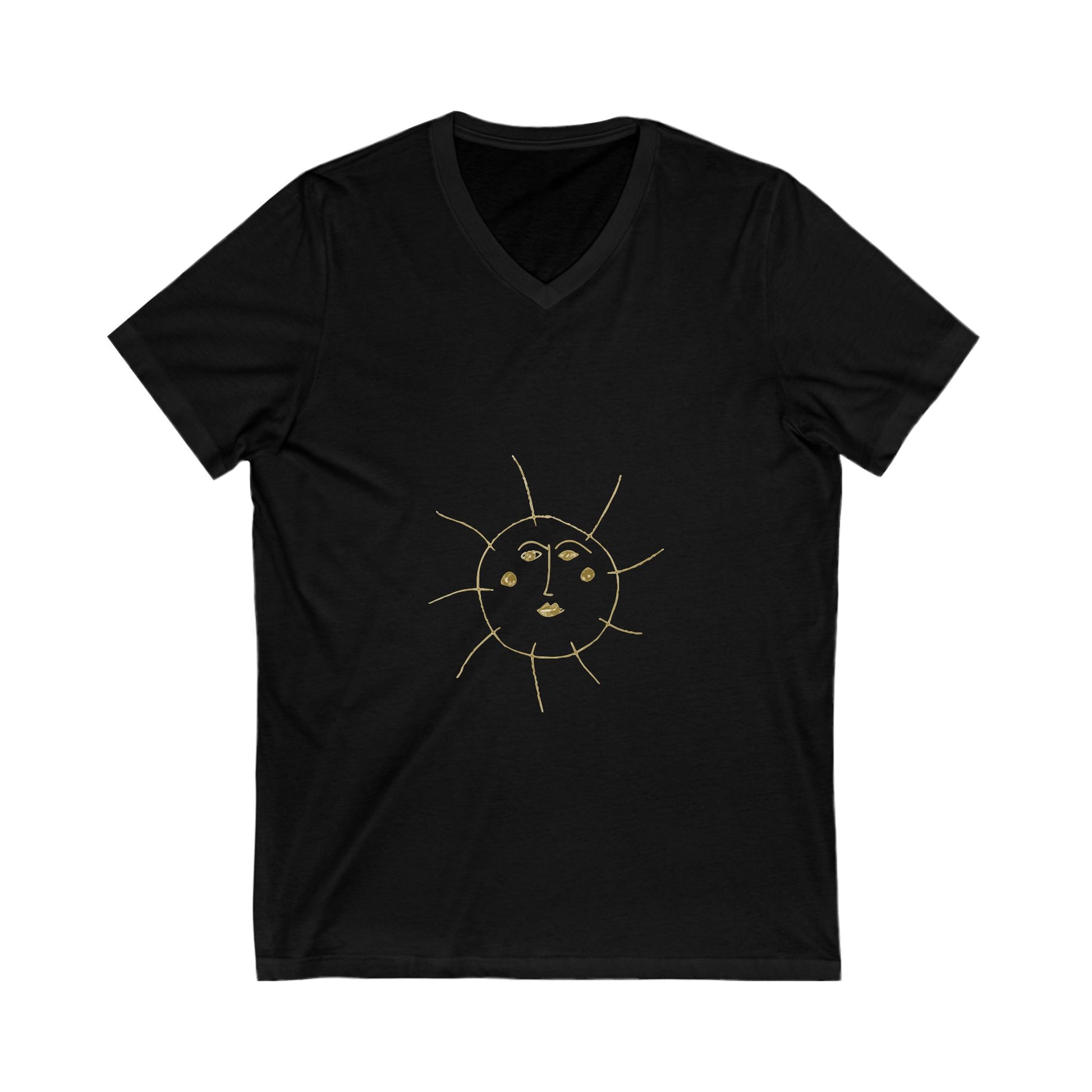 Aurora Tide Unisex Jersey Short Sleeve V-Neck Tee - snazzymerch