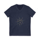 Aurora Tide Unisex Jersey Short Sleeve V-Neck Tee - snazzymerch