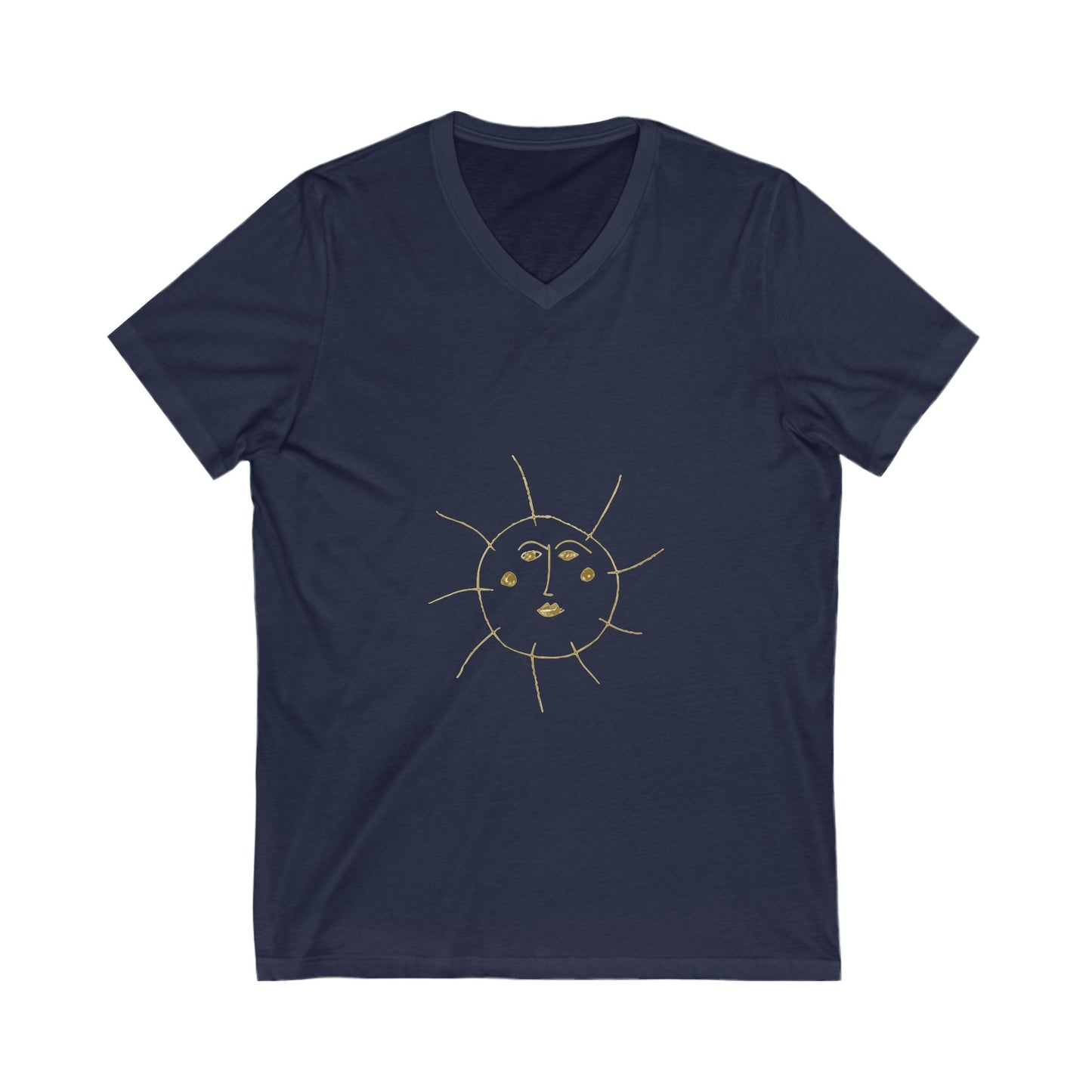Aurora Tide Unisex Jersey Short Sleeve V-Neck Tee - snazzymerch