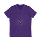Aurora Tide Unisex Jersey Short Sleeve V-Neck Tee - snazzymerch