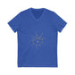 Aurora Tide Unisex Jersey Short Sleeve V-Neck Tee - snazzymerch