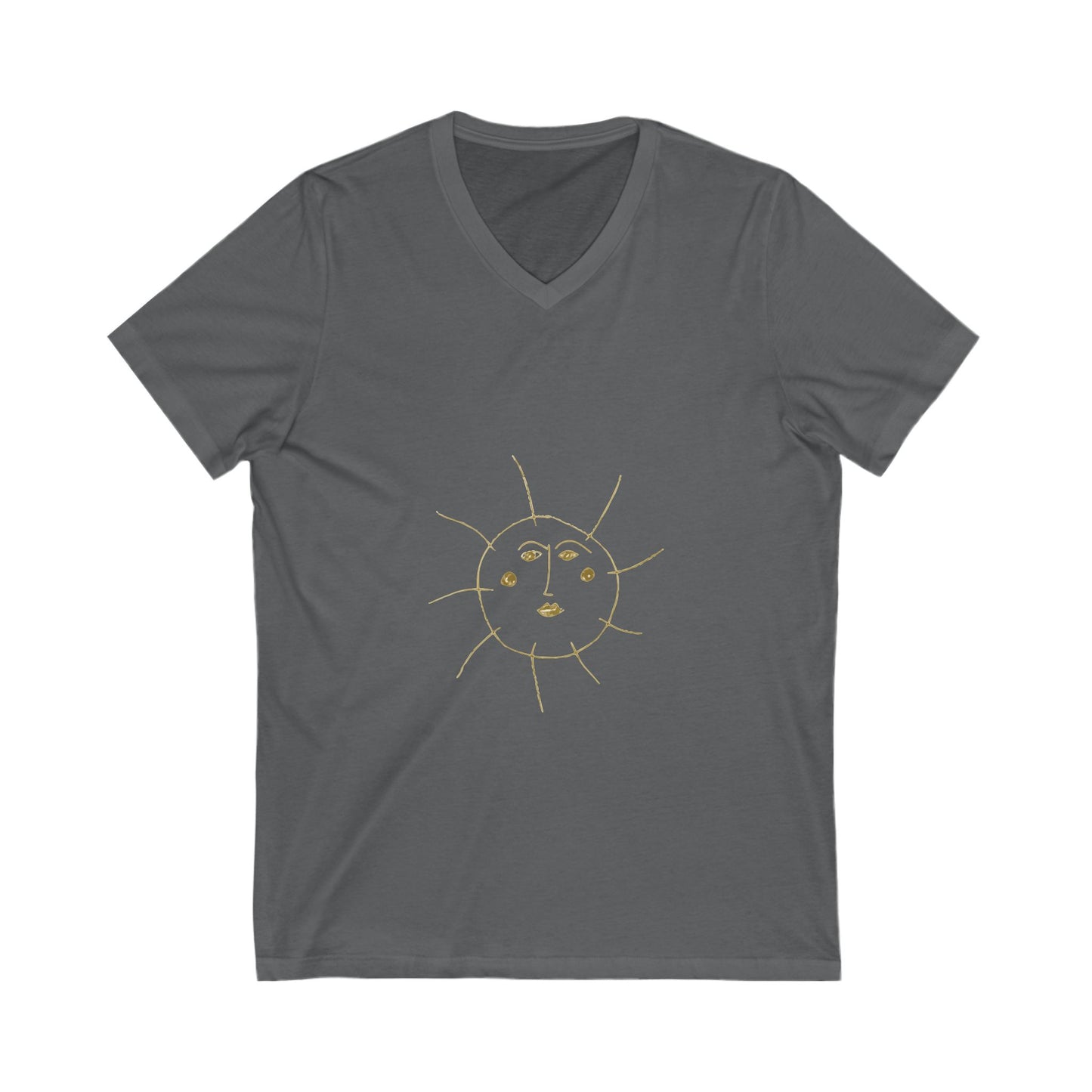 Aurora Tide Unisex Jersey Short Sleeve V-Neck Tee - snazzymerch