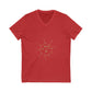 Aurora Tide Unisex Jersey Short Sleeve V-Neck Tee - snazzymerch