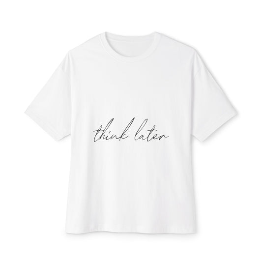 Retro Bold Unisex Oversized Boxy Tee - snazzymerch