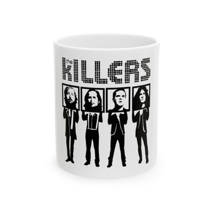 Retro Block Letter Ceramic Mug, (11oz, 15oz) - snazzymerch