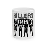 Retro Block Letter Ceramic Mug, (11oz, 15oz) - snazzymerch