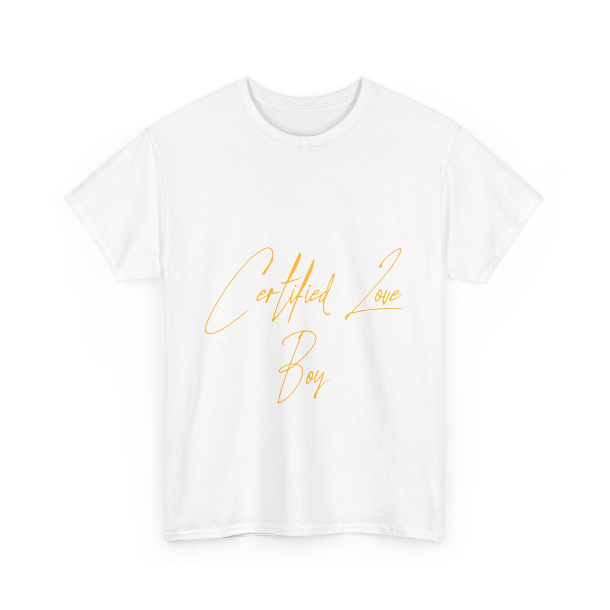 Certified Lover Boy Script Heavy Cotton Tee Printify