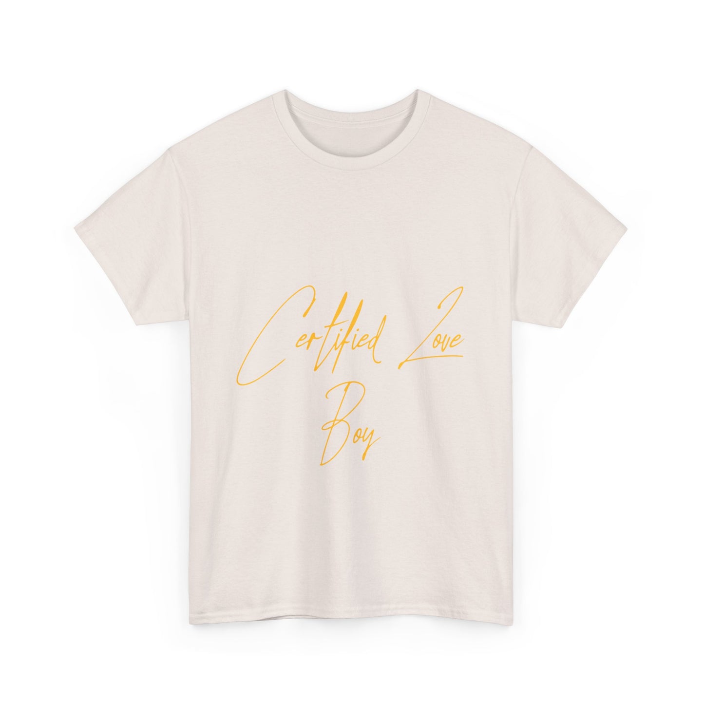 Certified Lover Boy Script Heavy Cotton Tee Printify