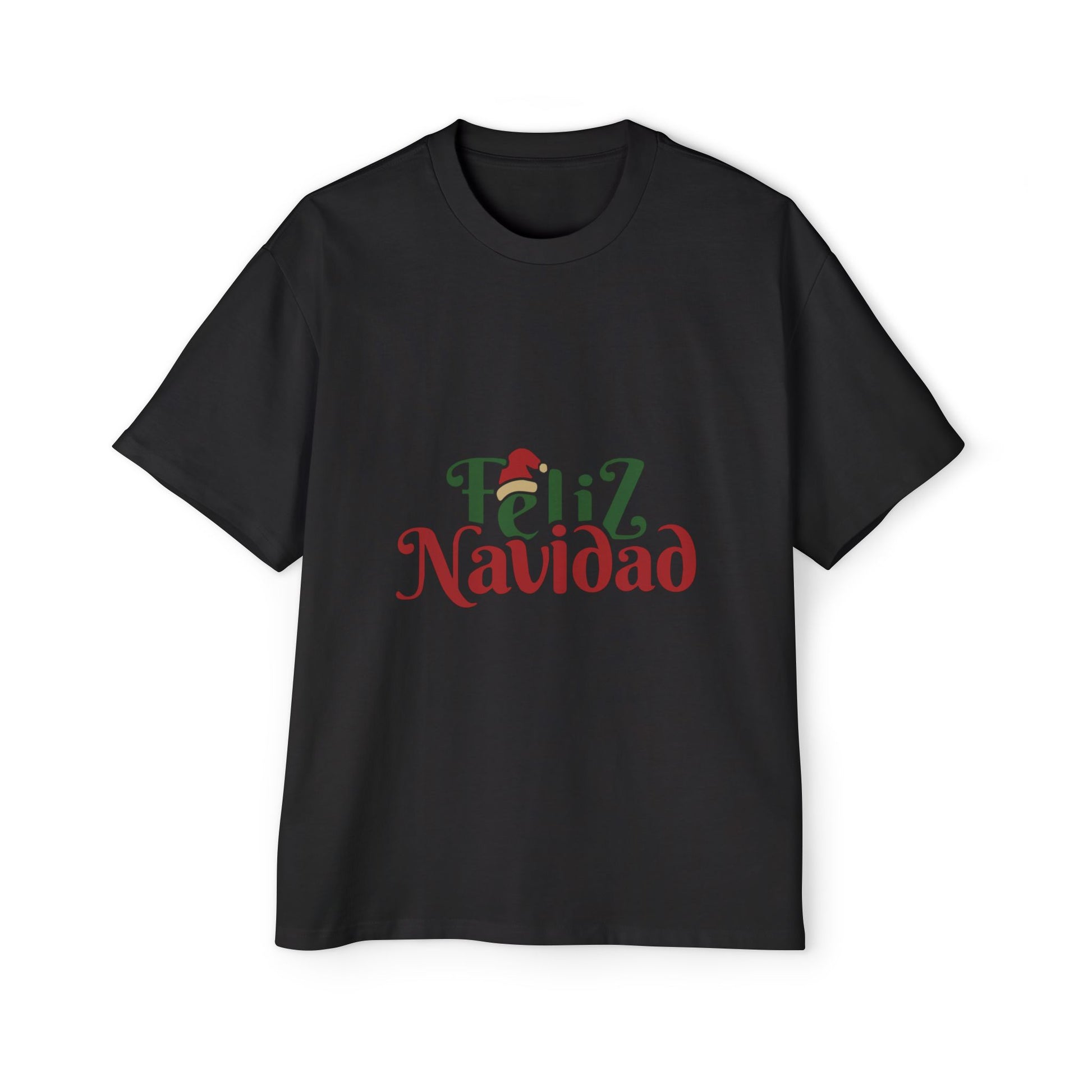 Feliz Navidad Oversized Tee – Festive Spanish Christmas T-Shirt Printify
