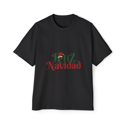 Feliz Navidad Oversized Tee – Festive Spanish Christmas T-Shirt Printify