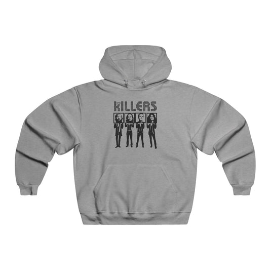 Retro Block Letter Men's NUBLEND® Hooded Sweatshirt - snazzymerch
