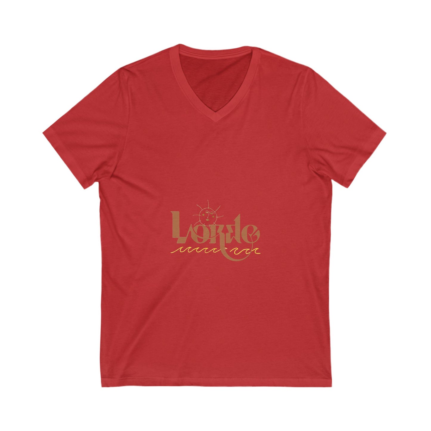 Wave & Sun Unisex Jersey Short Sleeve V-Neck Tee - snazzymerch