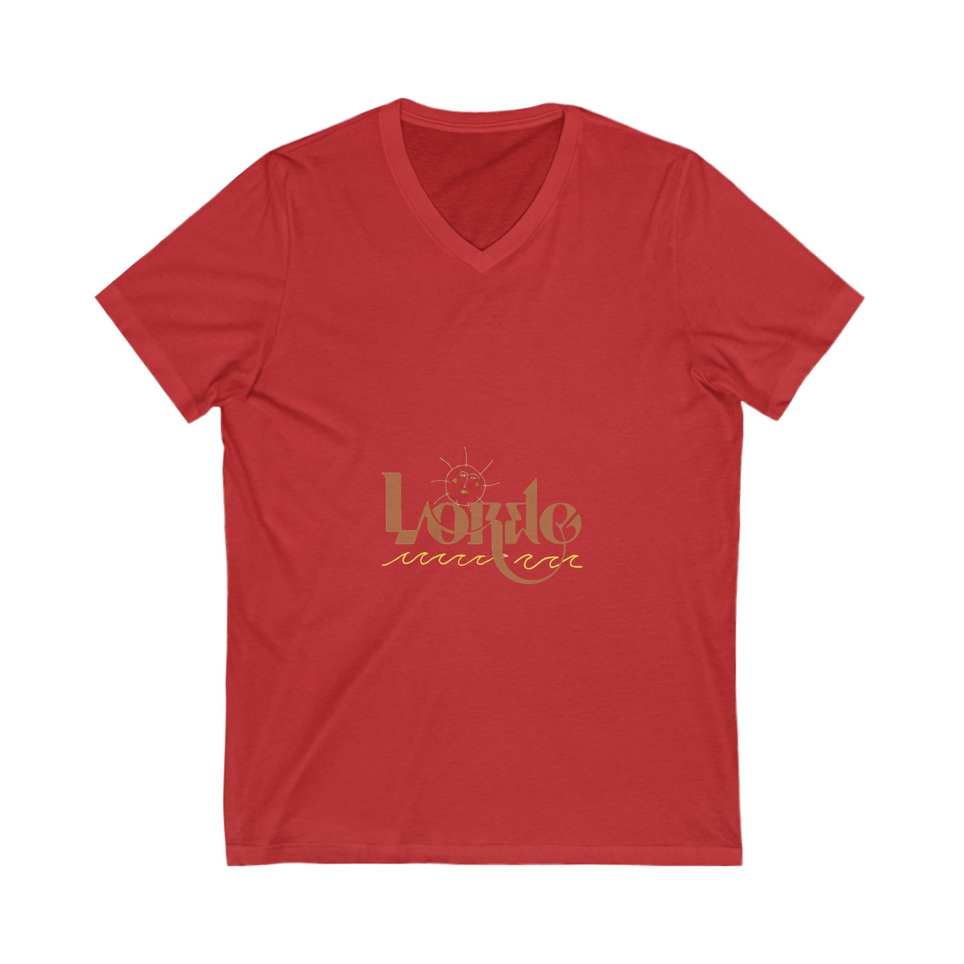Wave & Sun Unisex Jersey Short Sleeve V-Neck Tee - snazzymerch