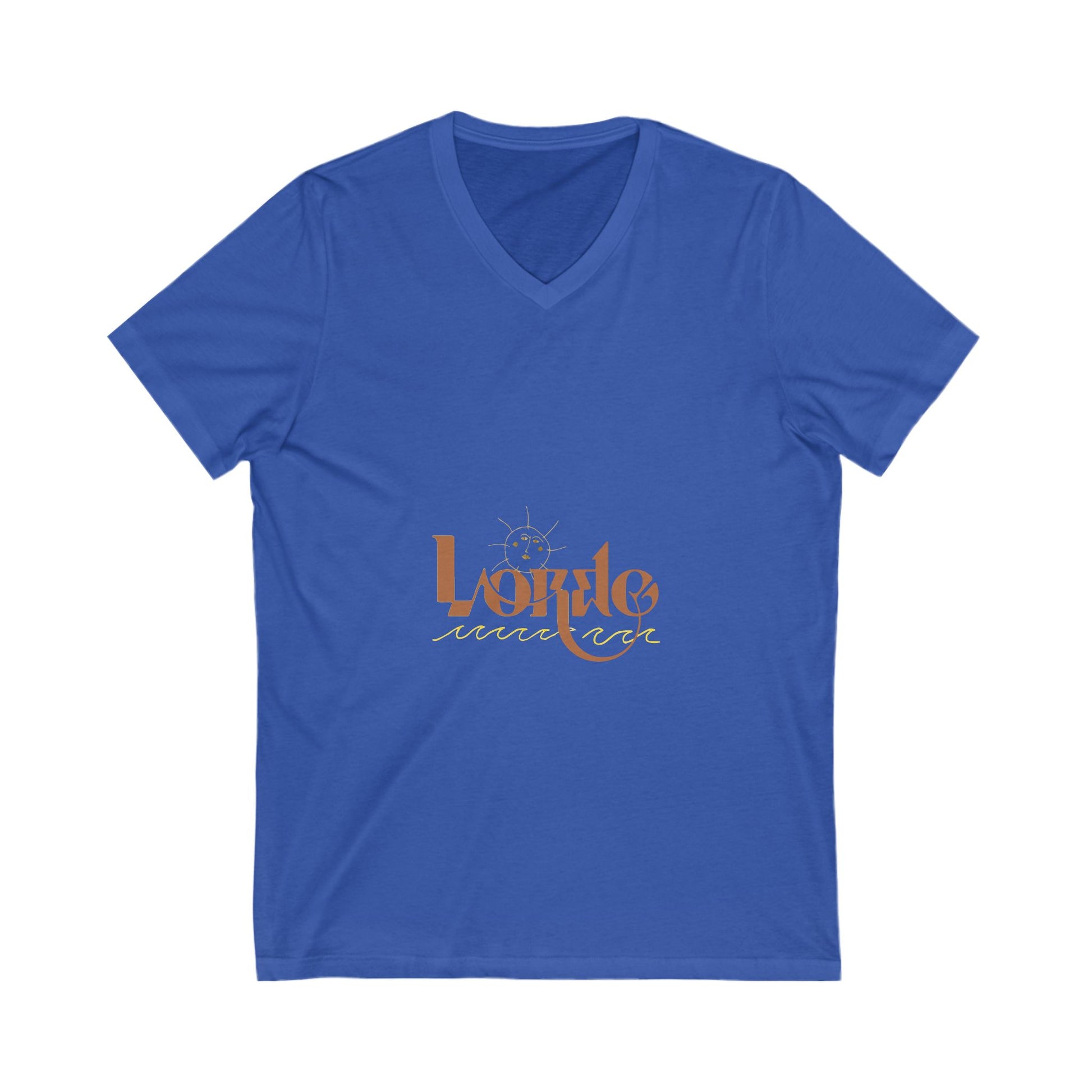 Wave & Sun Unisex Jersey Short Sleeve V-Neck Tee - snazzymerch
