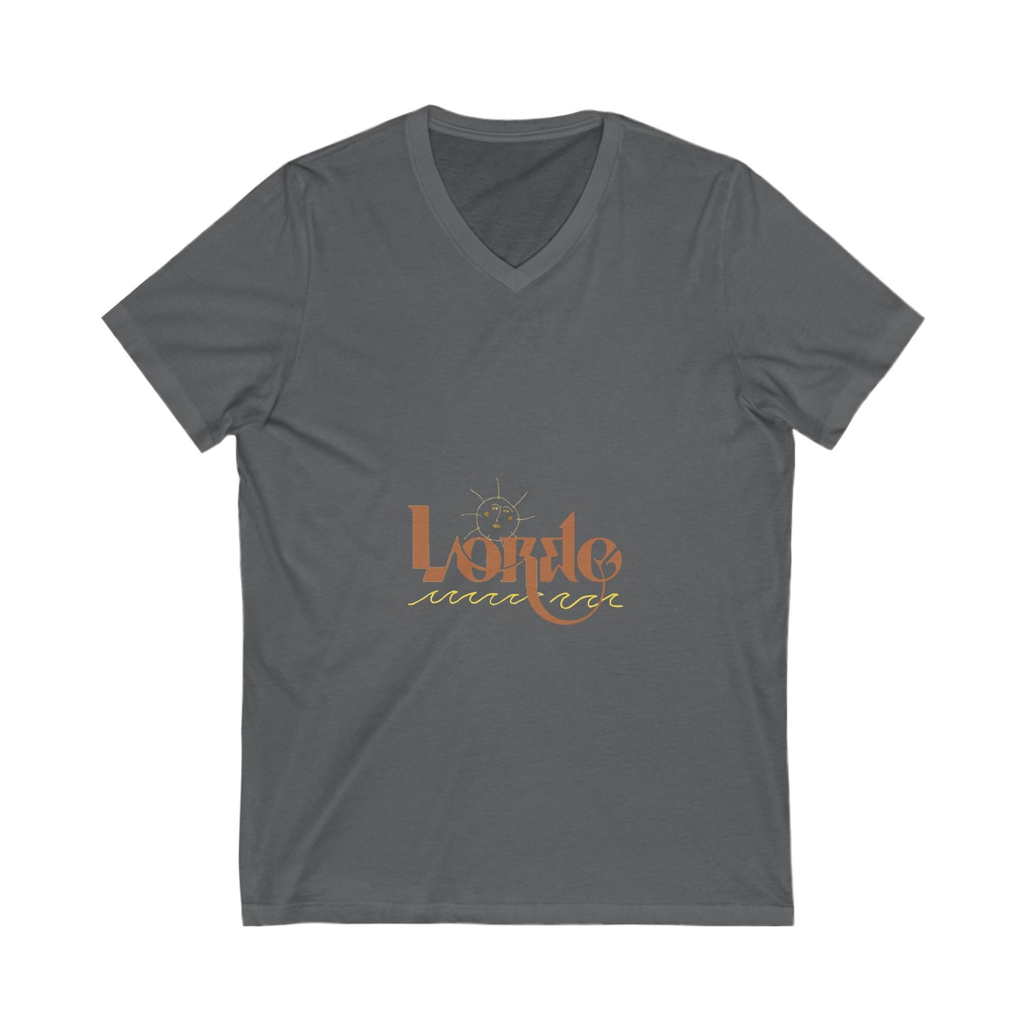 Wave & Sun Unisex Jersey Short Sleeve V-Neck Tee - snazzymerch