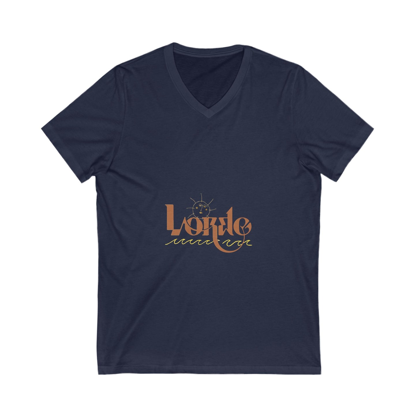 Wave & Sun Unisex Jersey Short Sleeve V-Neck Tee - snazzymerch