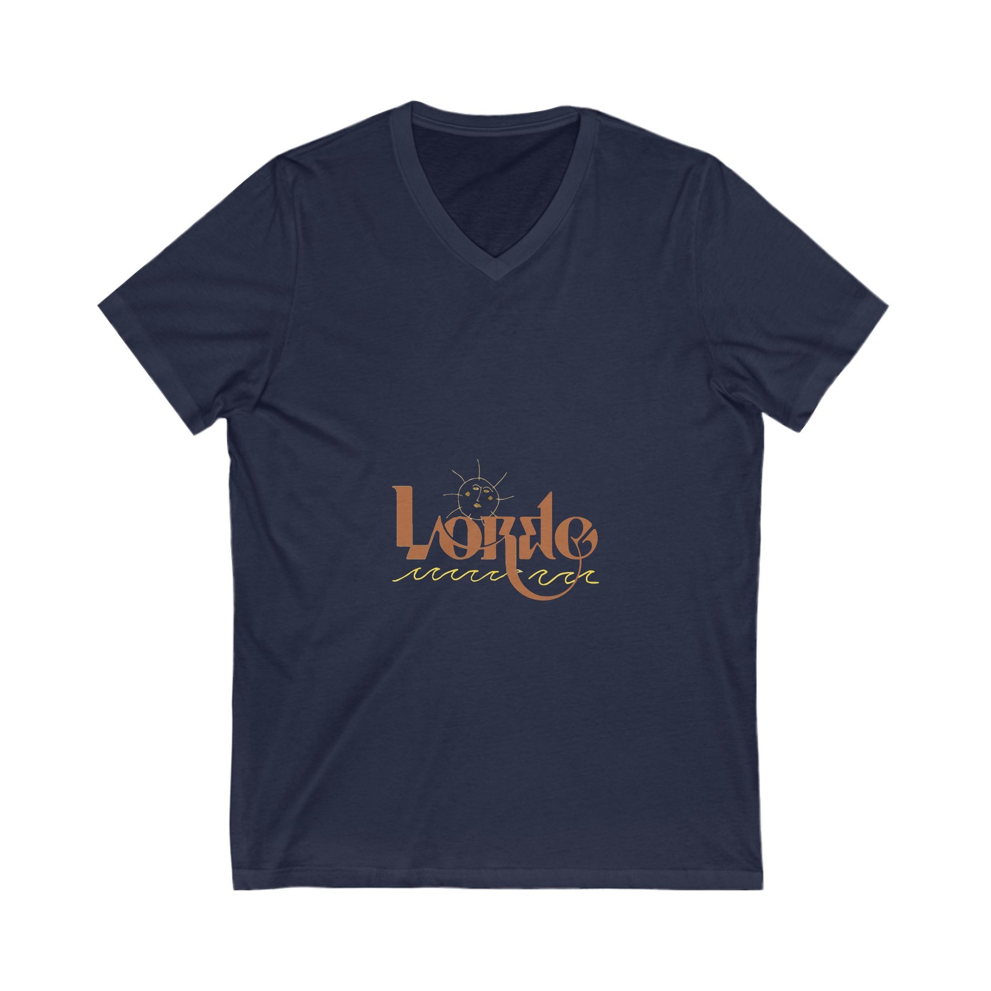 Wave & Sun Unisex Jersey Short Sleeve V-Neck Tee - snazzymerch