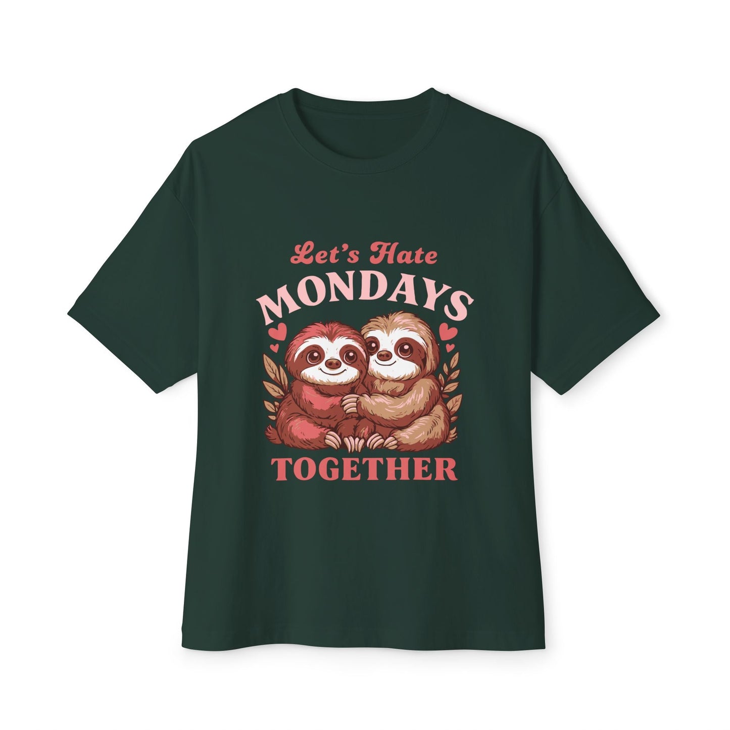 Oversized boxy Tee – Snazzy Lets hate Monday Edition Printify