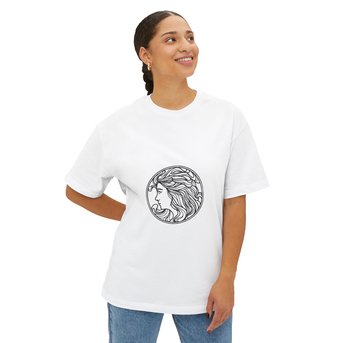 Muse Silhouette Unisex Oversized Boxy Tee - snazzymerch