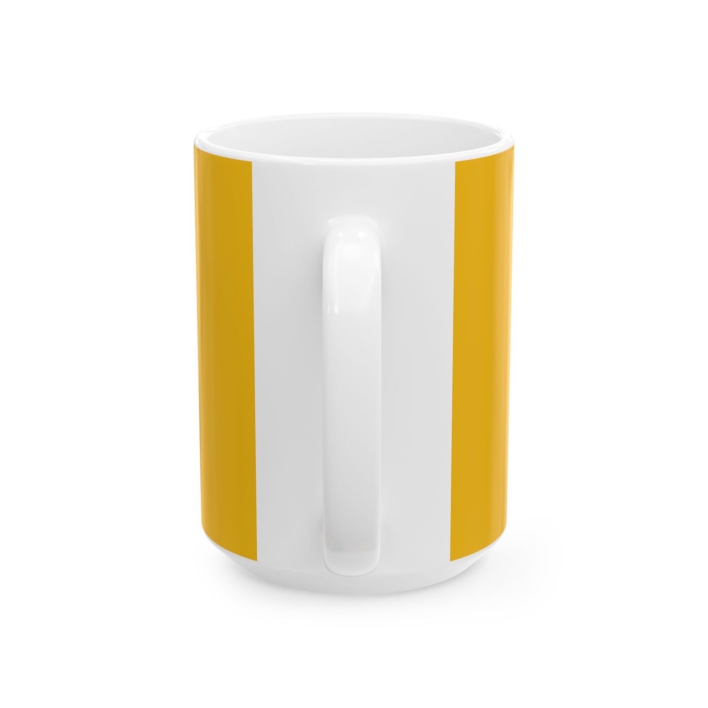 Minimalist Monochrome Ceramic Mug, (11oz, 15oz) - snazzymerch