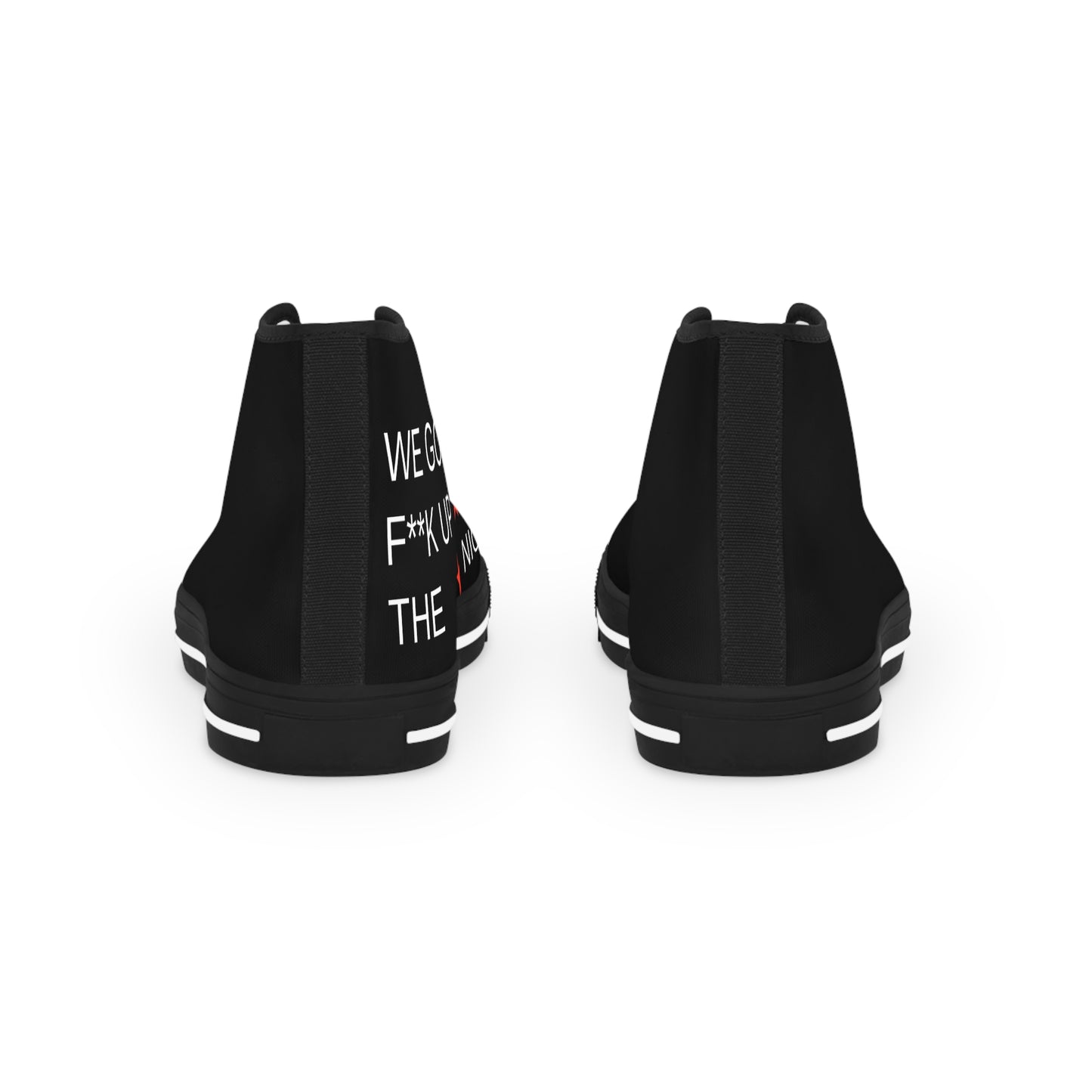 Triple Star Minimal Men's High Top Sneakers - snazzymerch