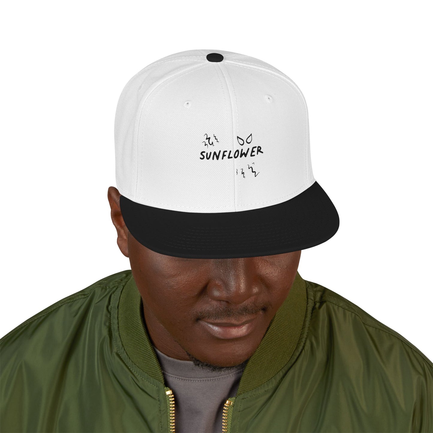 Yellow Barbed Wire Disc Snapback Cap Printify