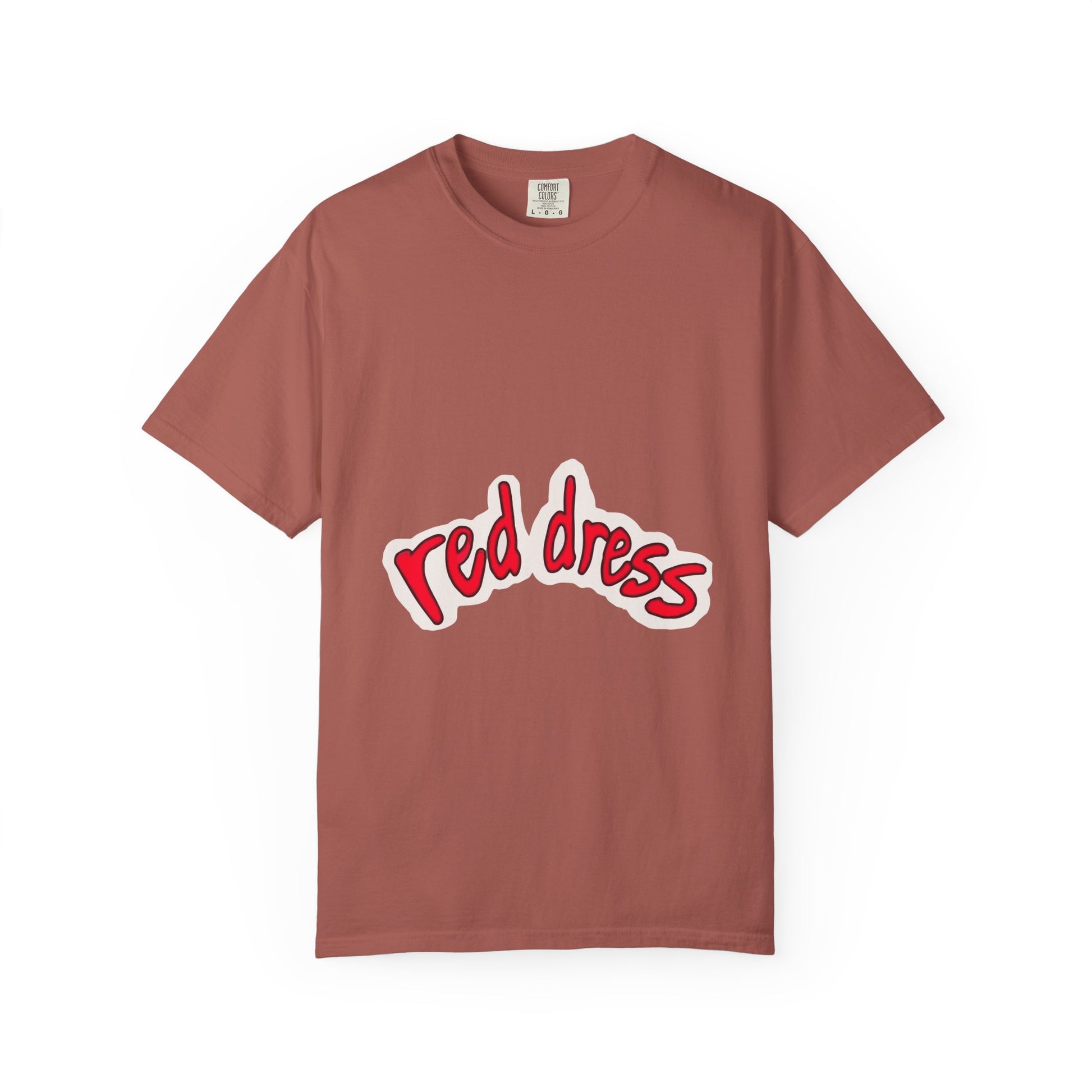 Red Dress Aesthetic Unisex Garment-Dyed T-shirt - snazzymerch