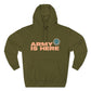 Smiley Army Vibe Three-Panel Fleece Hoodie - snazzymerch